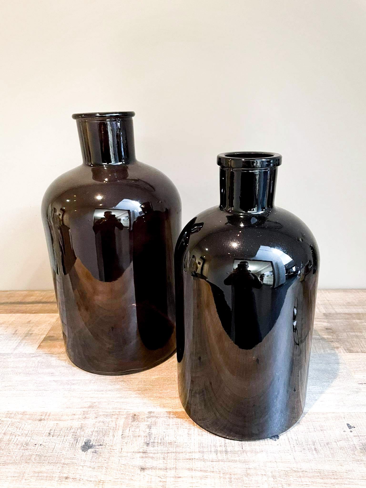 Dry fles zwart clear Oasis by Suenaert: vazen